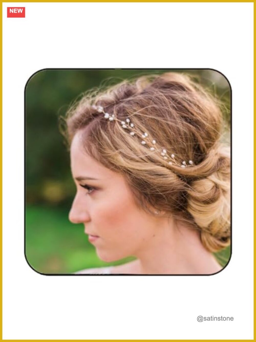 Pearl Hair Vine Bridal Headband Wedding Headpiece Accessory